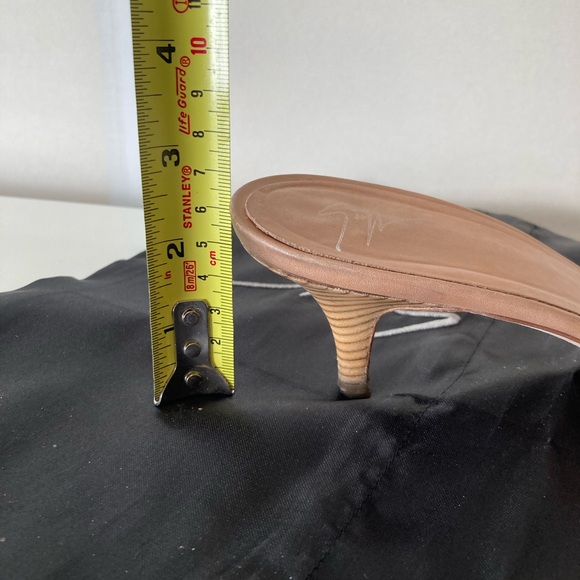 GIUSEPPE ZANOTTI ROSE GOLD CREAM LEATHER SLIDES EXCELLENT PRE-LOVED US 10.5B - Picture 10 of 10